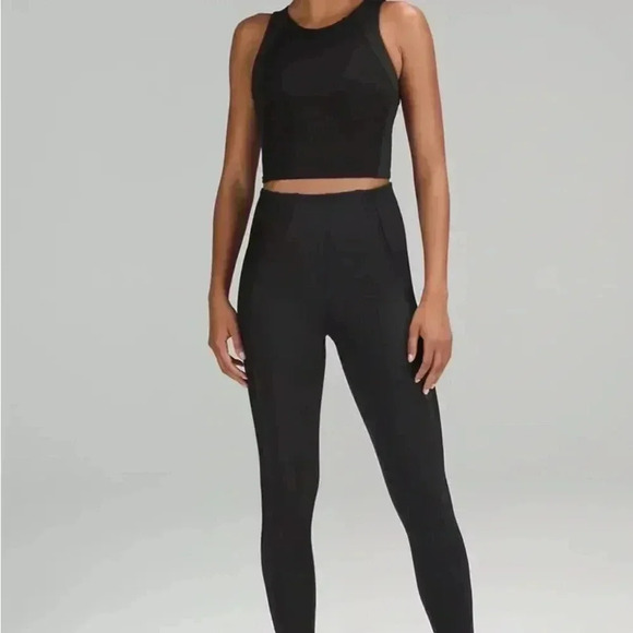 Lululemon Everlux and Mesh SHR Blue High-Waisted Training Tight 25” LW5EWMS - Picture 6 of 8